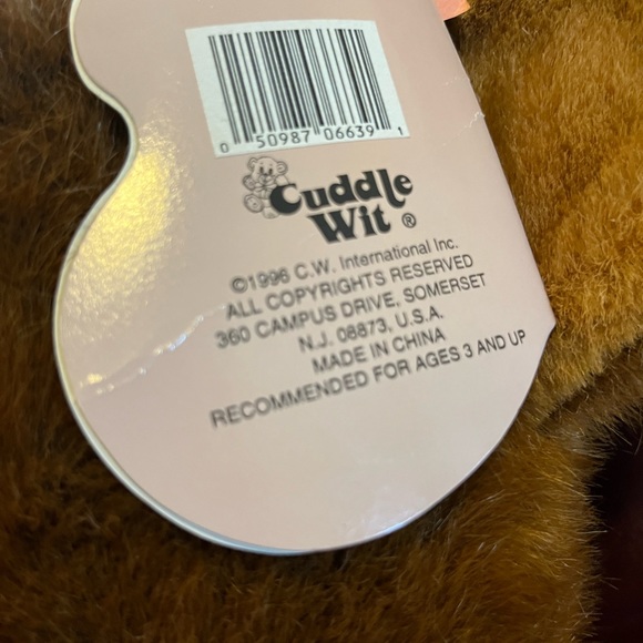 NWT Vintage 28” Cuddle Wit Teddy Bear Plush Stuffed Animal - Picture 4 of 7